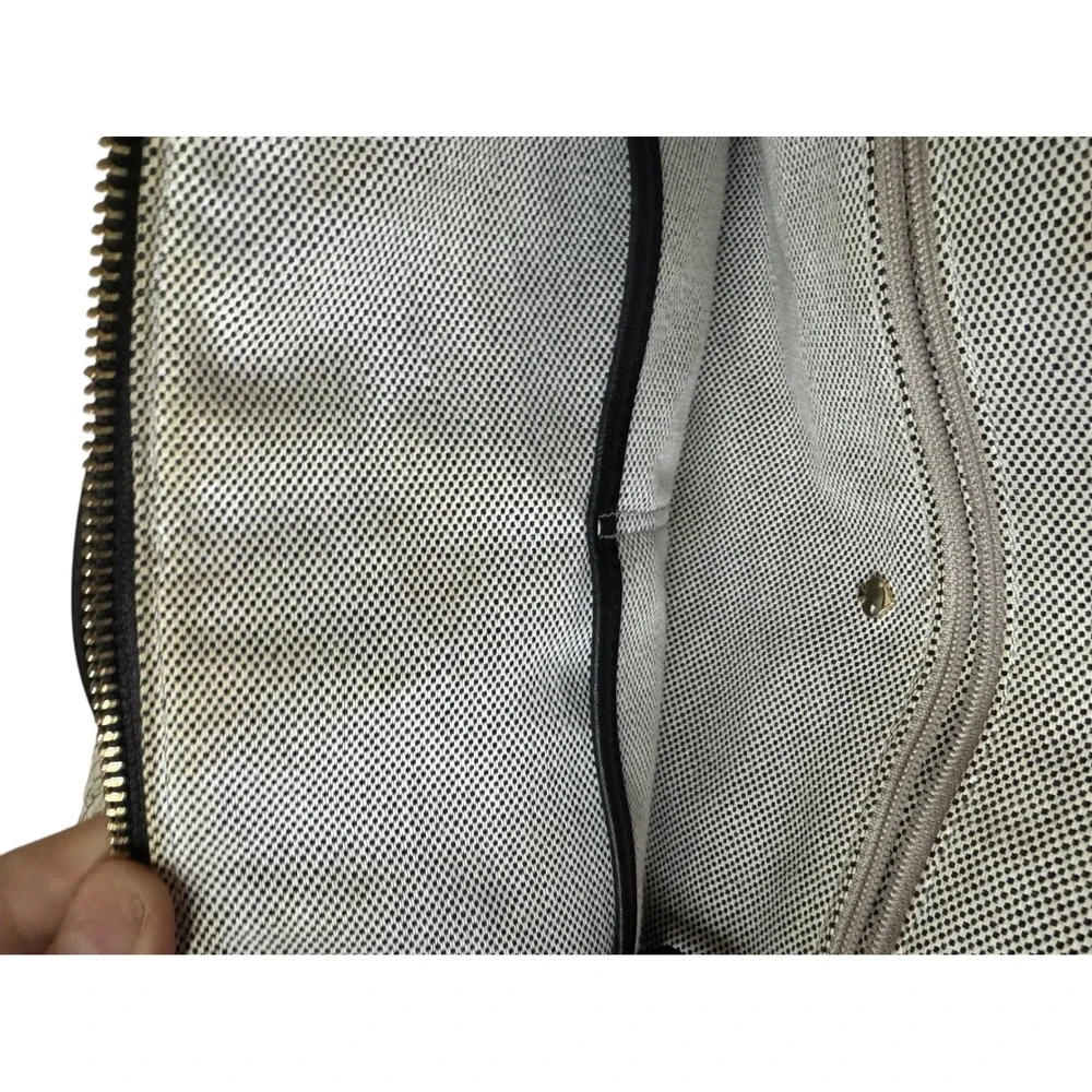 Kate Spade Satchel Handbag Snake Print‎ Black Stripe Crossbody Bag